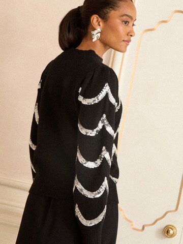 love & roses - Jersey en negro