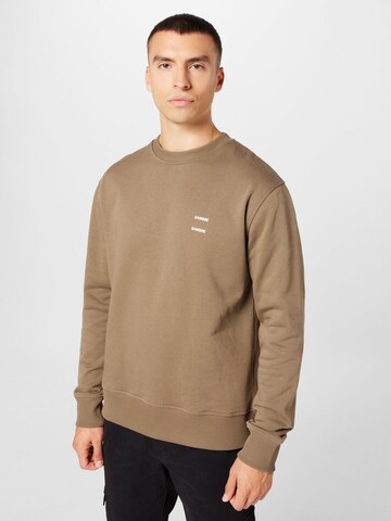 Samsøe Samsøe Sweatshirt 'JOEL' in Brown: front