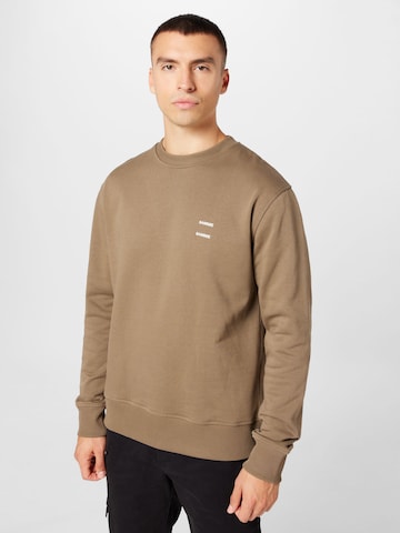 Samsøe Samsøe Sweatshirt 'JOEL' in Brown: front