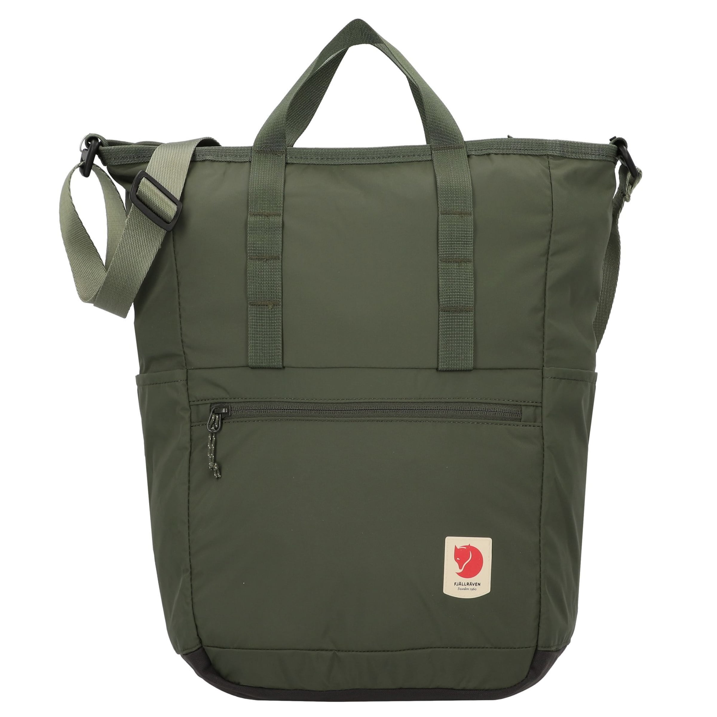Zaino 'High Coast' di Fjällräven in verde: frontale
