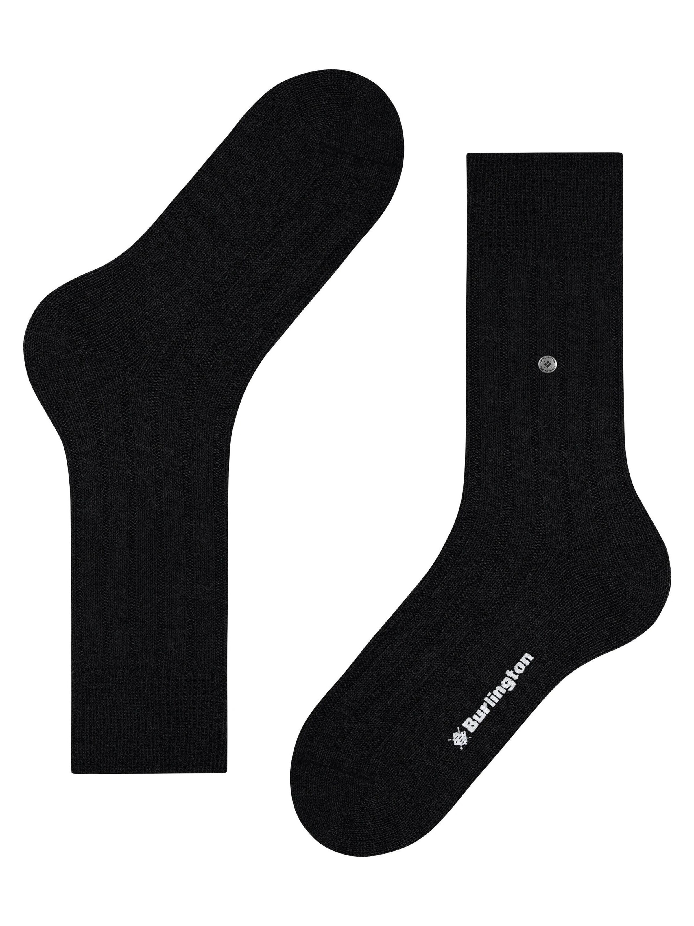 BURLINGTON Socken 'Dover'‌‌‌‌‌‌‌‌ in Schwarz