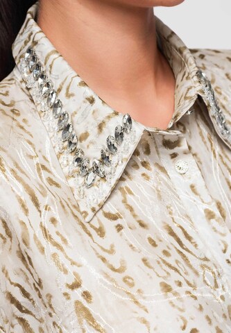 Ombre Blouse in Beige