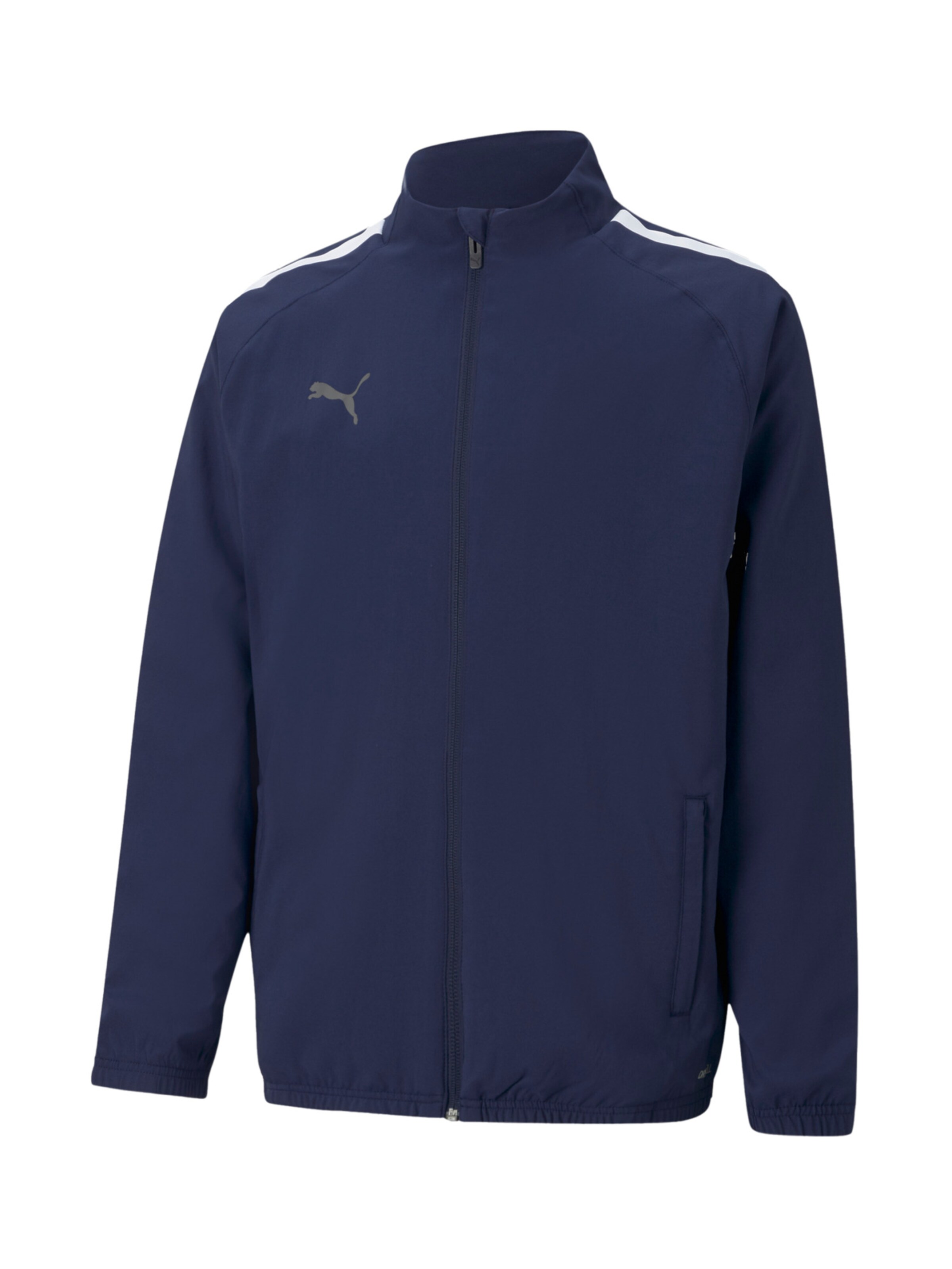 PUMA Sportjacke 'Team' in Blau: Vorderseite