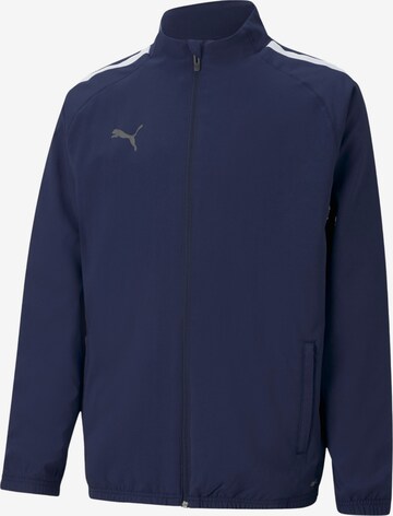 Veste de sport 'Team' PUMA en bleu : devant