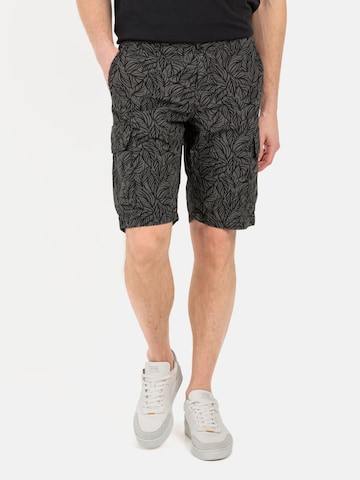 CAMEL ACTIVE Regular Cargo Shorts mit Allover-Print in Grau: predná strana