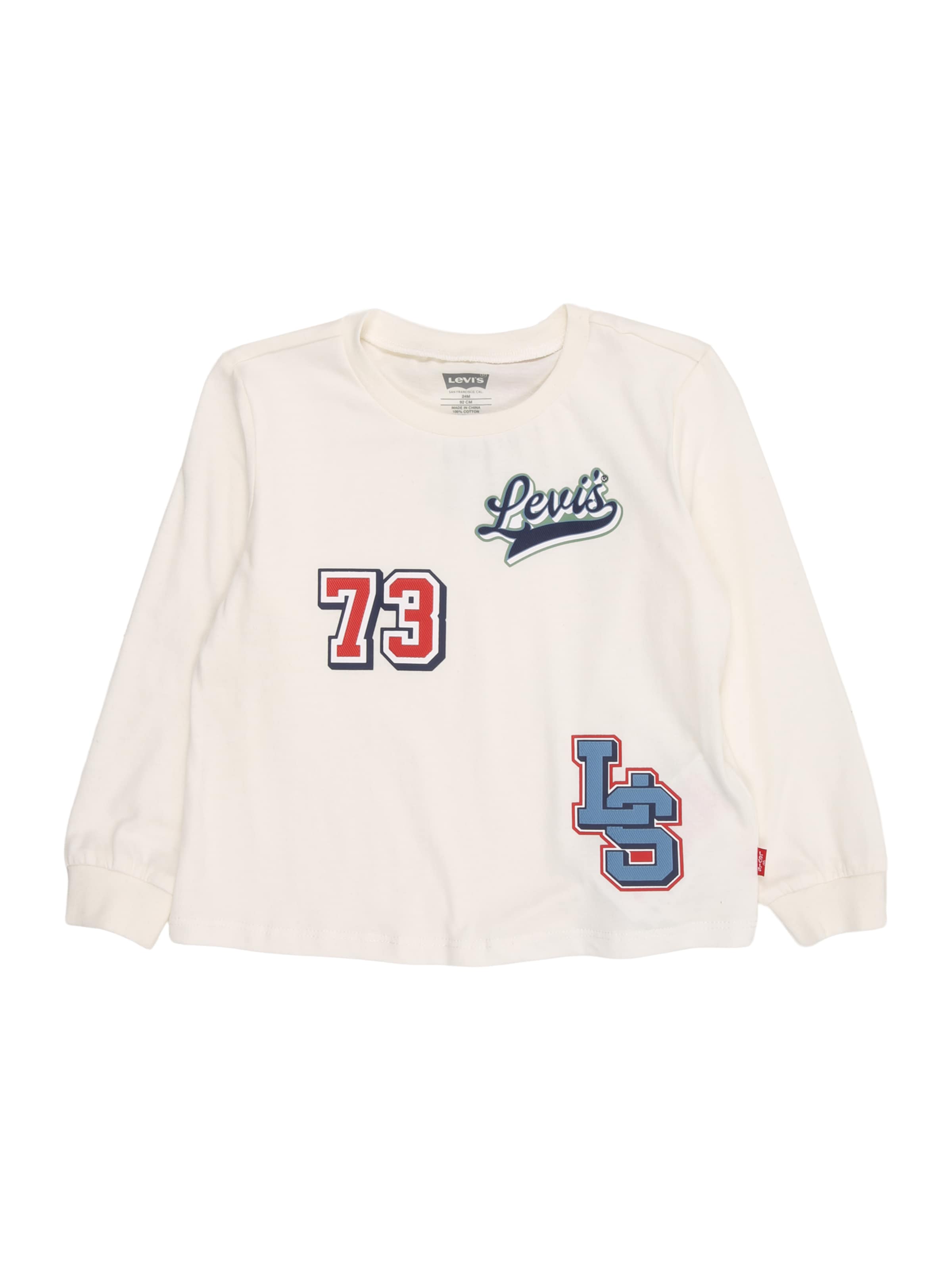 Levi's Kids Särk 'LEVI AND DOG IN CAR', värv valge: eest vaates