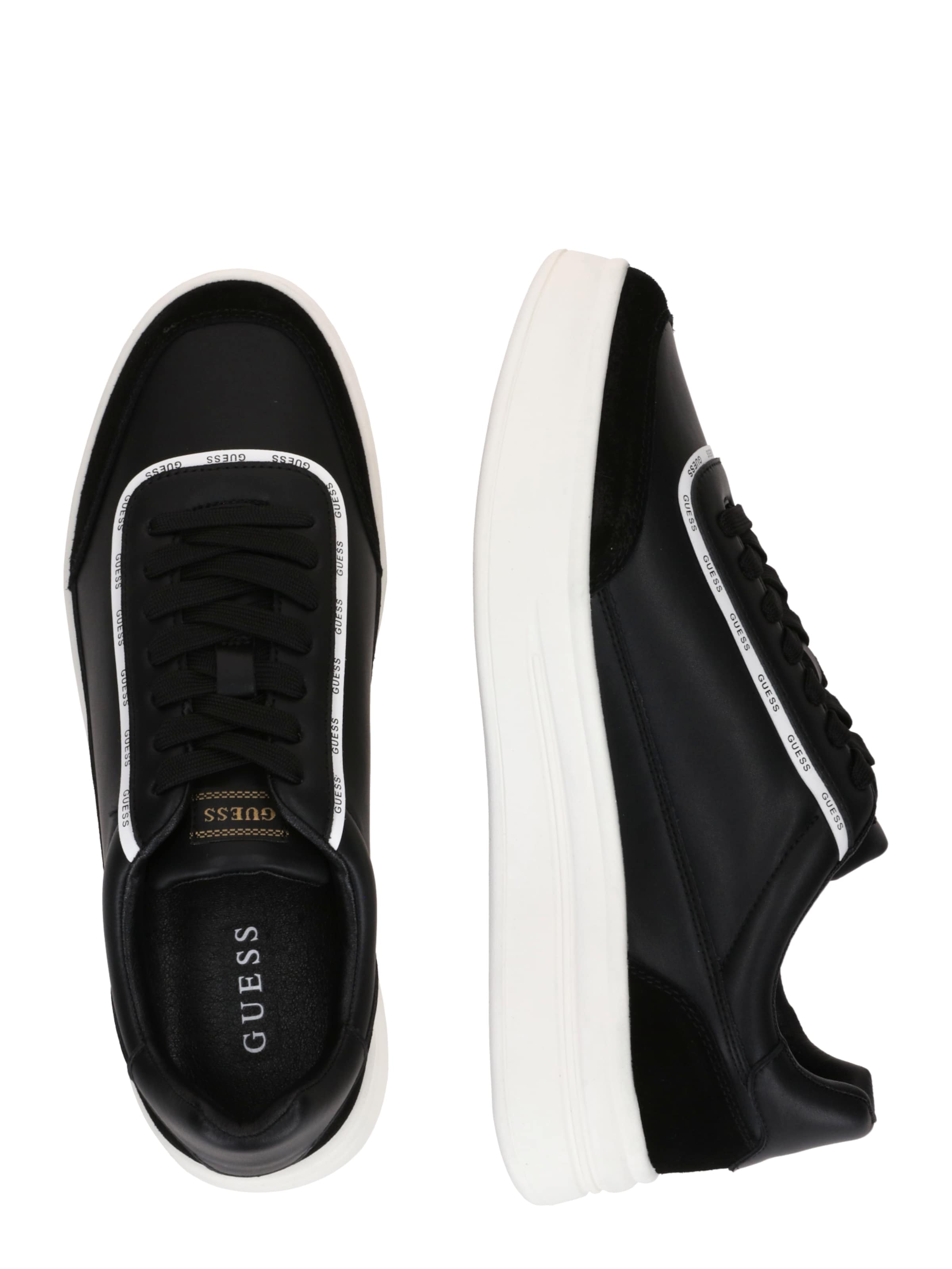 GUESS - Sapatilhas baixas 'Winno 3' em preto