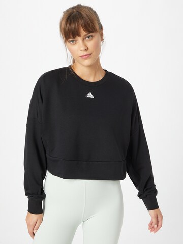 Sweat de sport 'Studio' ADIDAS SPORTSWEAR en noir : devant