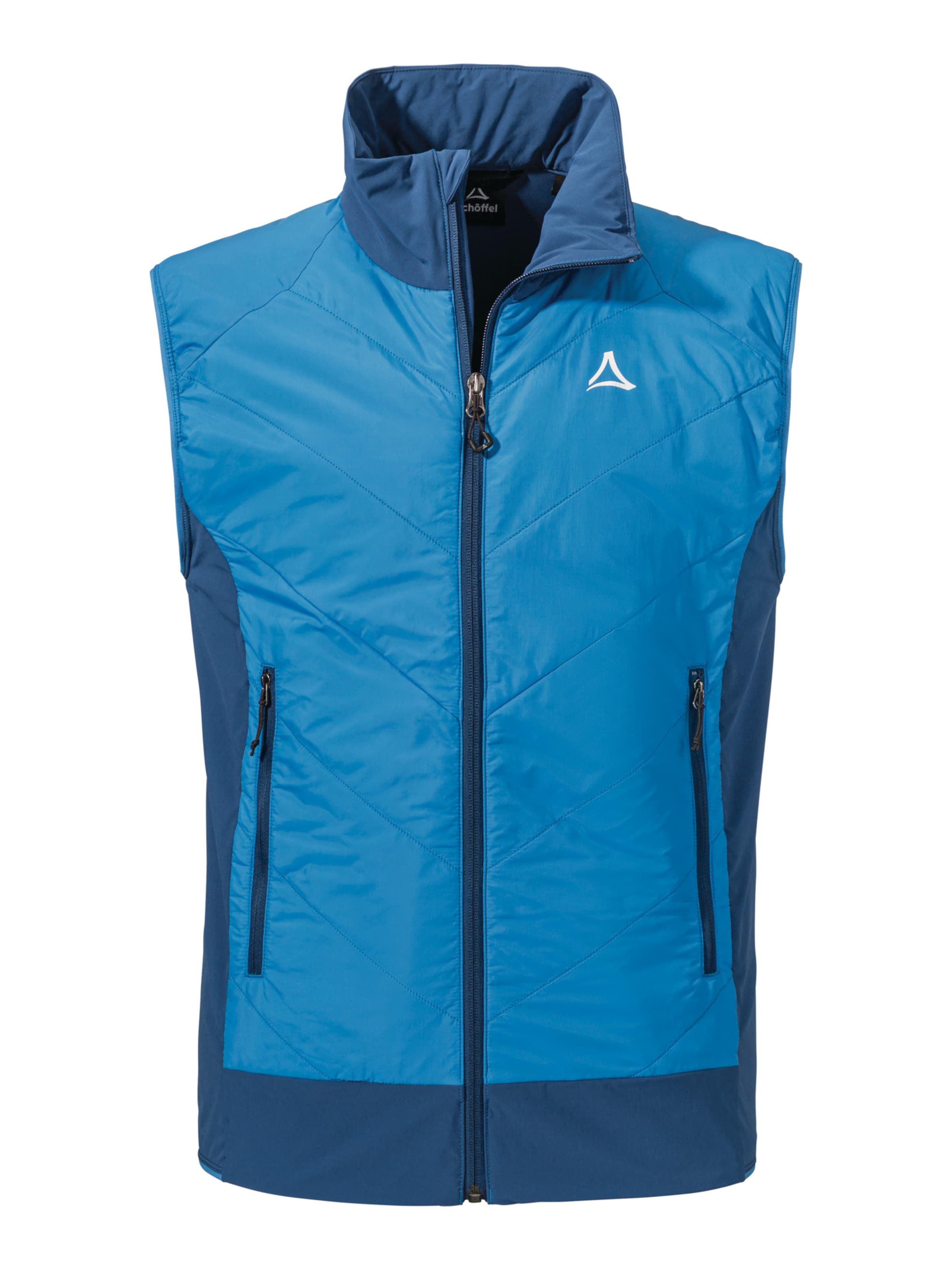 Schöffel Bodywarmer ' Hiking Hybrid Vt Style Blaueis MNS ' in Blauw: voorkant