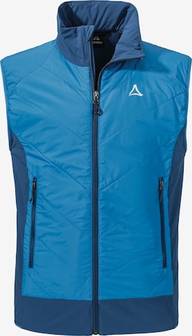 Schöffel Bodywarmer ' Hiking Hybrid Vt Style Blaueis MNS ' in Blauw: voorkant