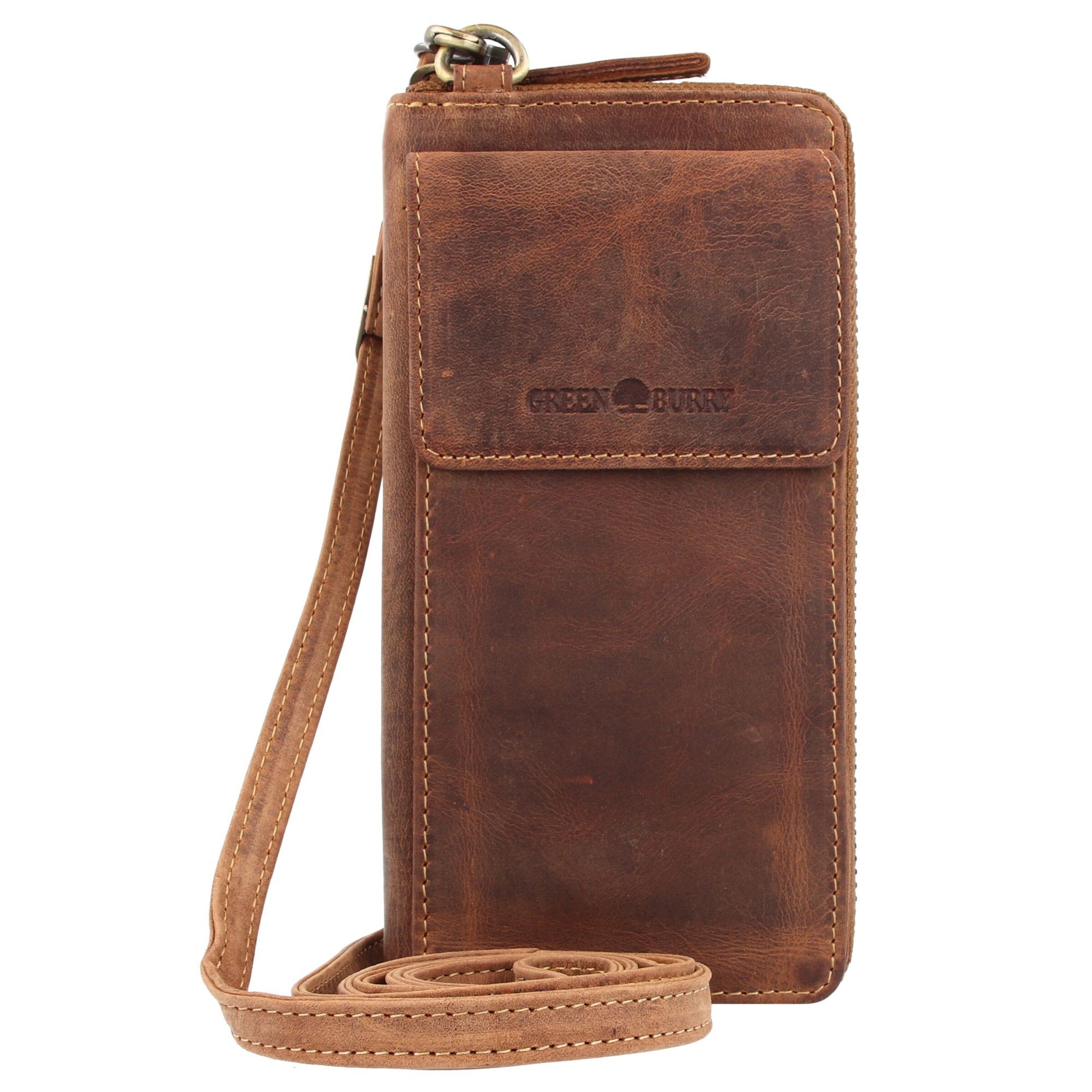 GREENBURRY Crossbody Bag in Brown: front