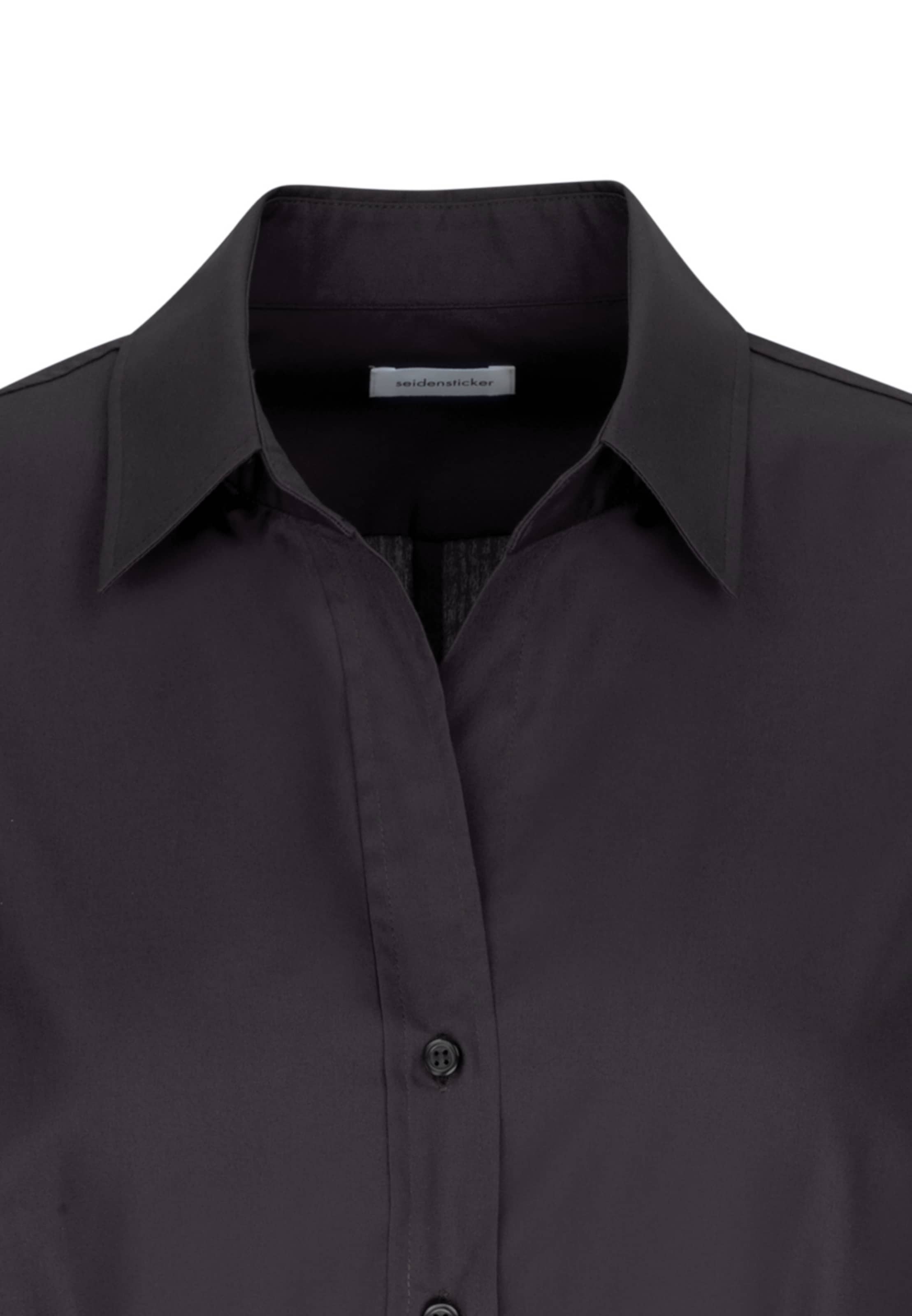 Chemisier 'Schwarze Rose' SEIDENSTICKER en noir
