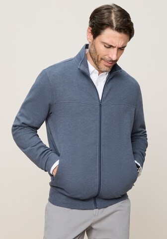 Man's World Zip-Up Hoodie in Blue
