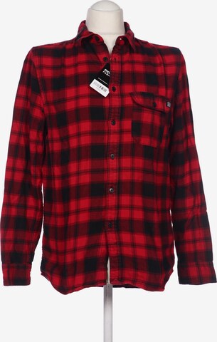 H&M Button Up Shirt in M in Red: front