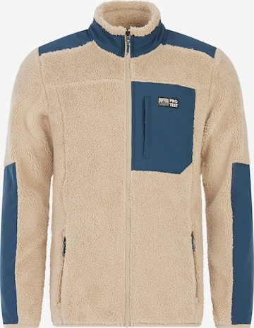 PROTEST Fleece Jacket 'PRTBleaker' in Brown: front