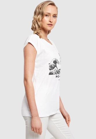 Merchcode T-Shirt 'Apoh - Hokusai' in Weiß