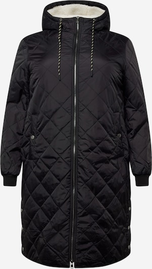 Palton de iarnă 'New Sandy' ONLY Carmakoma pe negru / alb murdar, Vizualizare produs