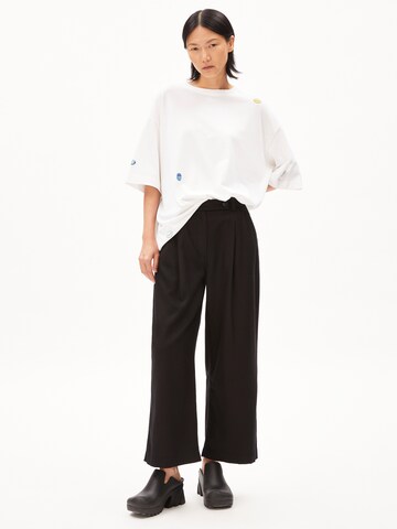 ARMEDANGELS Wide leg Pleat-Front Pants 'SANDRINA' in Black