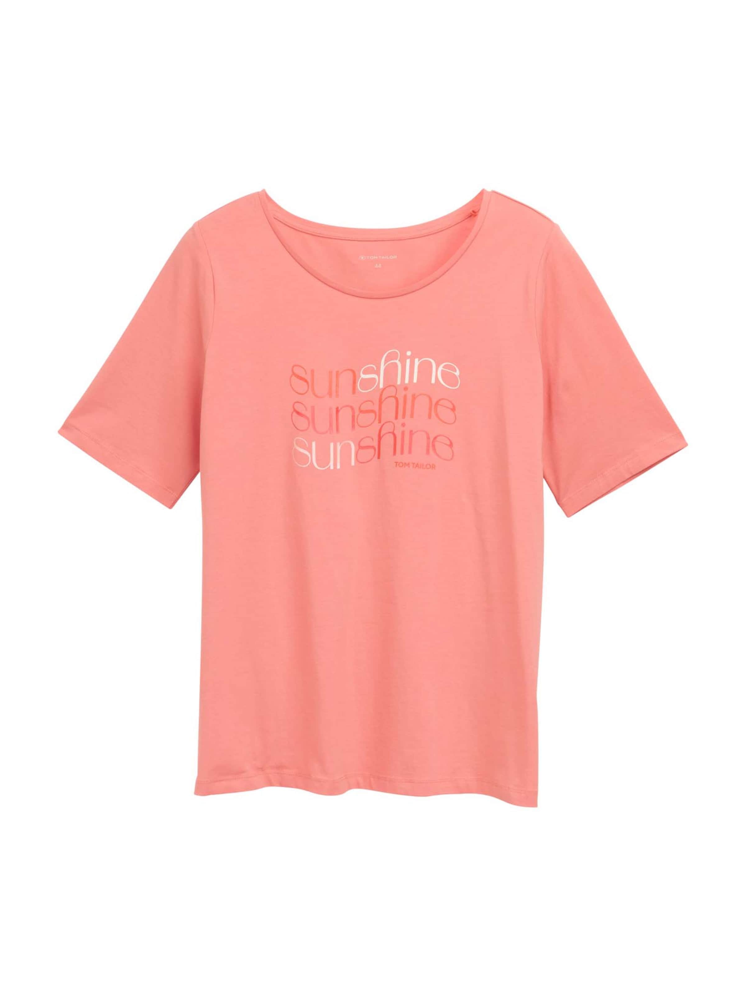 Tom Tailor Women + T-Shirt in Orange: Vorderseite