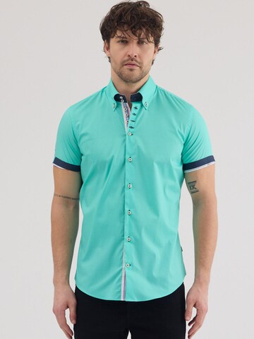 Slim fit Camicia 'Roma' di 7Camicie in verde