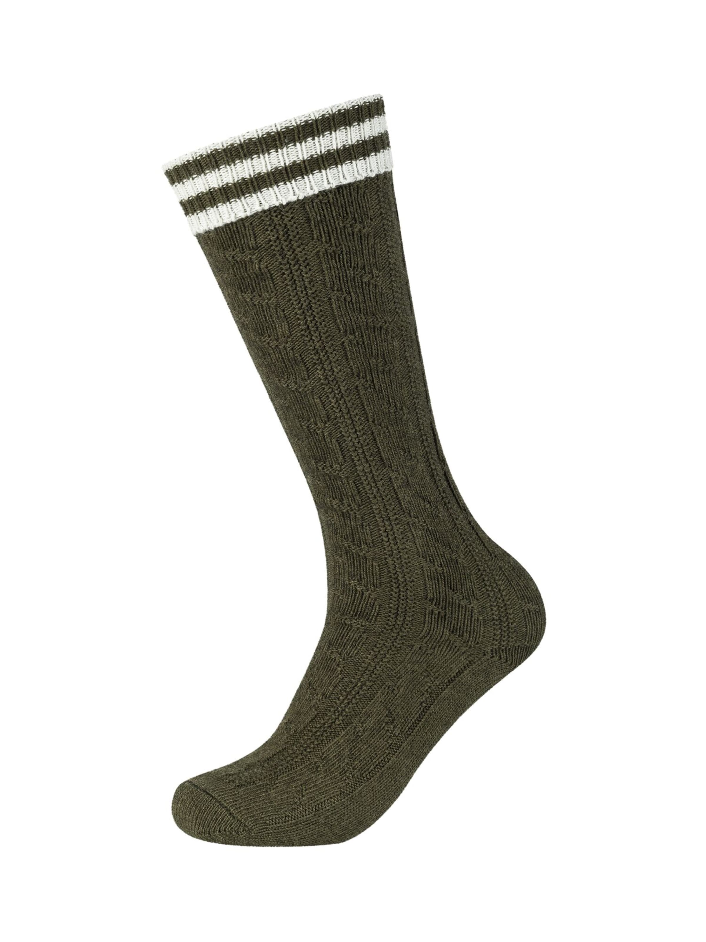 camano Trachtensocken in Grün: Vorderseite