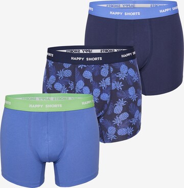 Happy Shorts Boxershorts in Blauw: voorkant