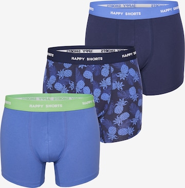 Boxers Happy Shorts en bleu : devant