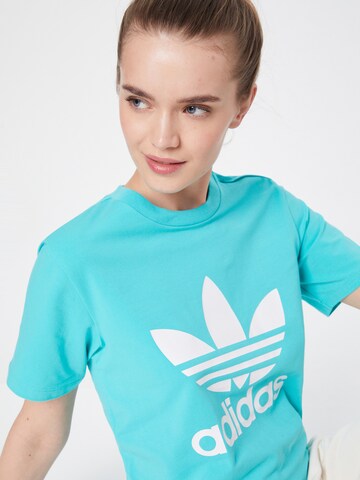 ADIDAS ORIGINALS Shirt 'Adicolor Classics Trefoil' in Blauw