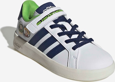 28 dydžio Sportbačiai 'Grand Court Toy Story EL' iš ADIDAS SPORTSWEAR, spalva – tamsiai mėlyna jūros spalva / geltona / žolės žalia / balta, Prekių apžvalga