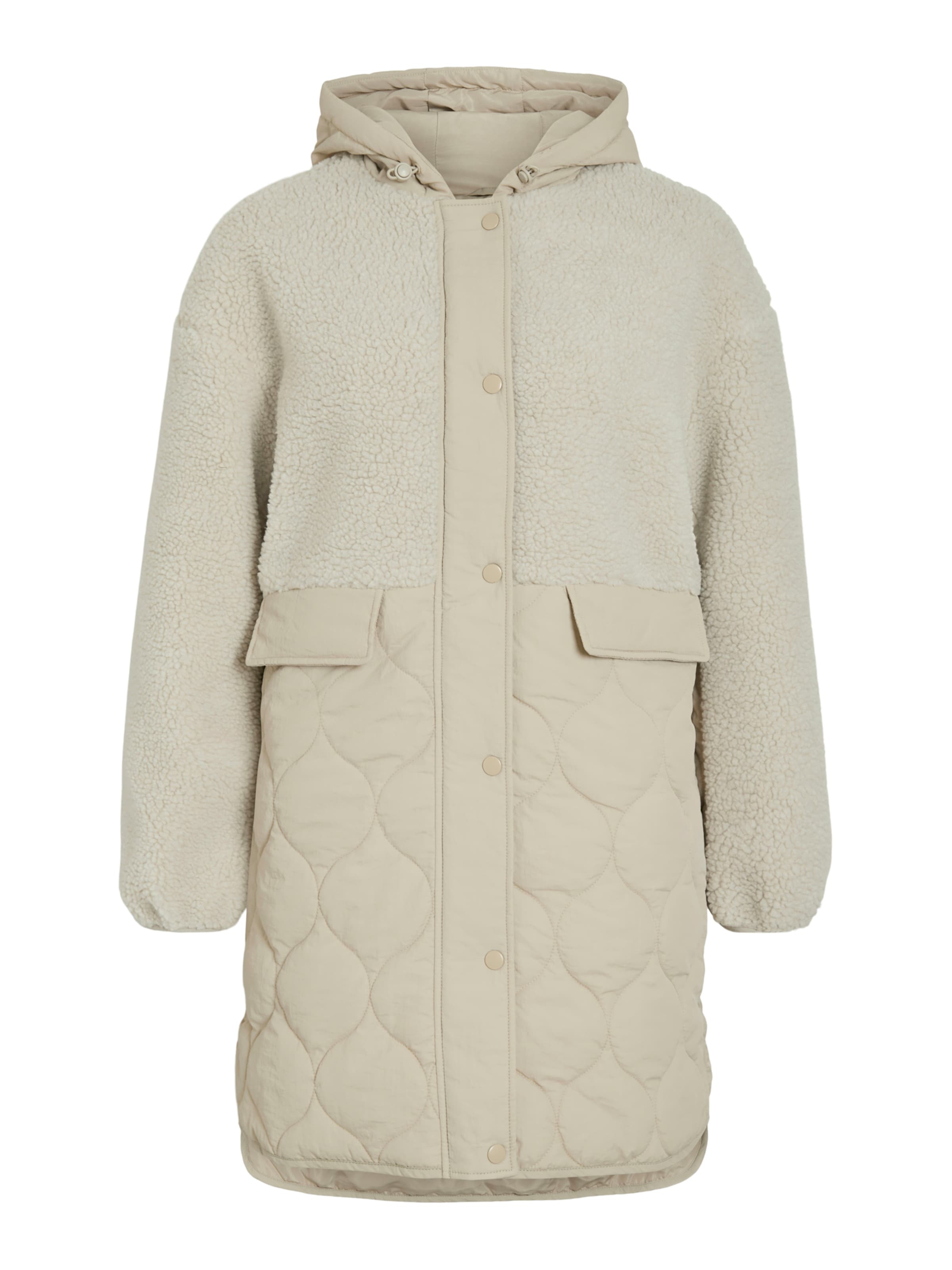 VILA Between-Seasons Coat 'VI' in Grey: front