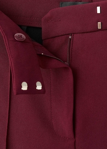 MANGO Wide leg Pants 'Maca' in Red