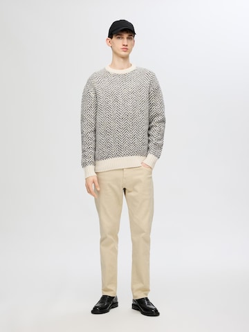 Pull-over 'Harry' SELECTED HOMME en beige