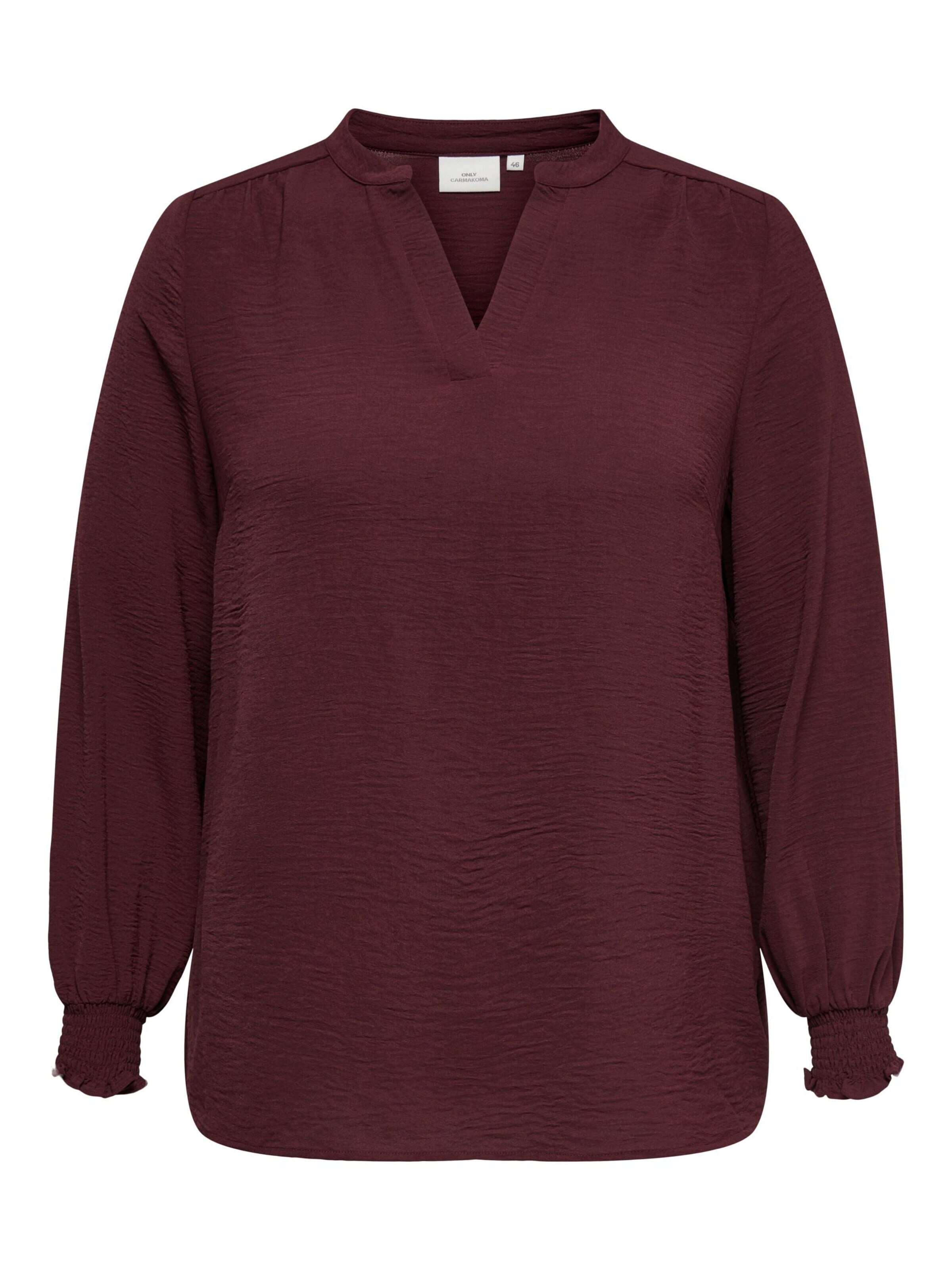ONLY Carmakoma Blouse '15285157' in XL in Bordeaux, Item view