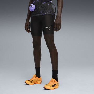 PUMA Regular Sportbroek in Zwart: voorkant