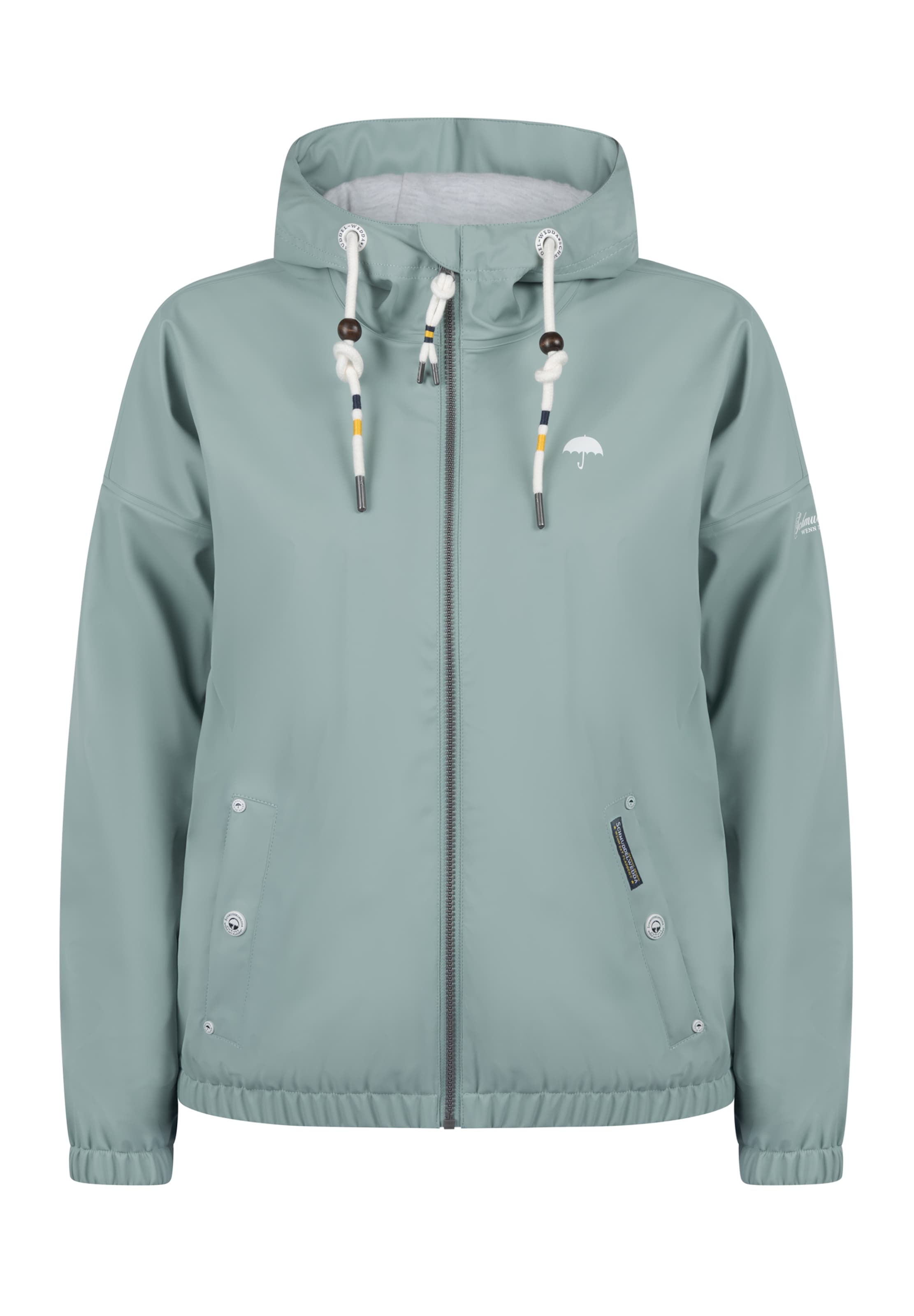 Geacă de primăvară-toamnă de la Schmuddelwedda pe verde: față