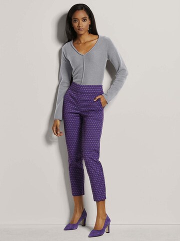 Coupe slim Pantalon MADELEINE en violet
