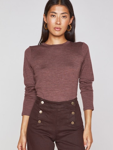 Maison 123 Shirt 'FAUSTINE' in Purple: front