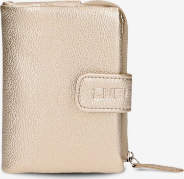 ZWEI Portemonnaie in Gold: Vorderseite