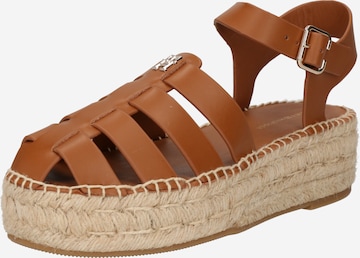 TOMMY HILFIGER - Sandalias 'Authentic' en marrón: frente