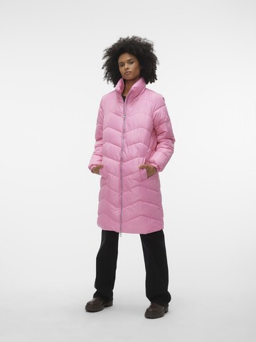 VERO MODA Vinterfrakke i pink