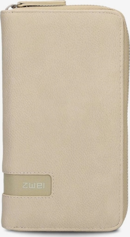 Porte-monnaies ZWEI en beige : devant