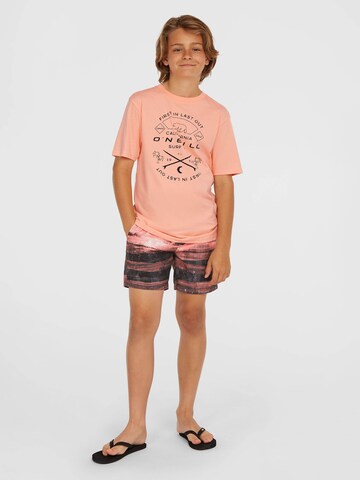 Pantaloncini da bagno 'Cali Gradient 14' di O'NEILL in rosa: frontale