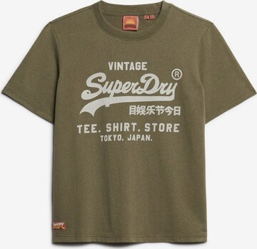 T-shirt 'Heritage' Superdry en vert : devant