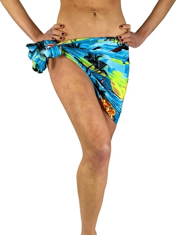 King Kameha Scarf 'Surf' in Blue: front