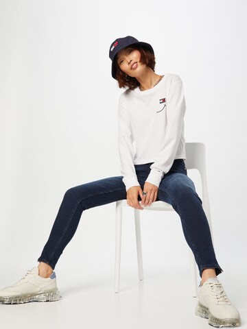 Tommy Jeans Sweatshirt i vit