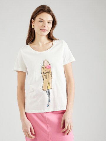 T-shirt 'JIFY' VERO MODA en blanc : devant