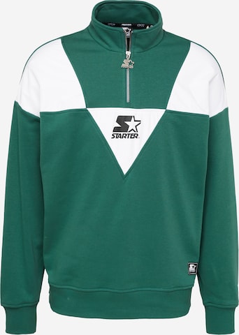 Sweat-shirt Starter Black Label en vert : devant