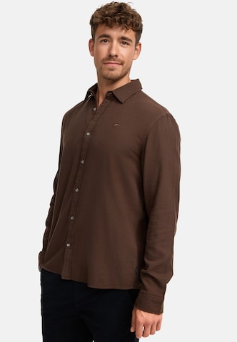 INDICODE JEANS Regular fit Overhemd in Bruin