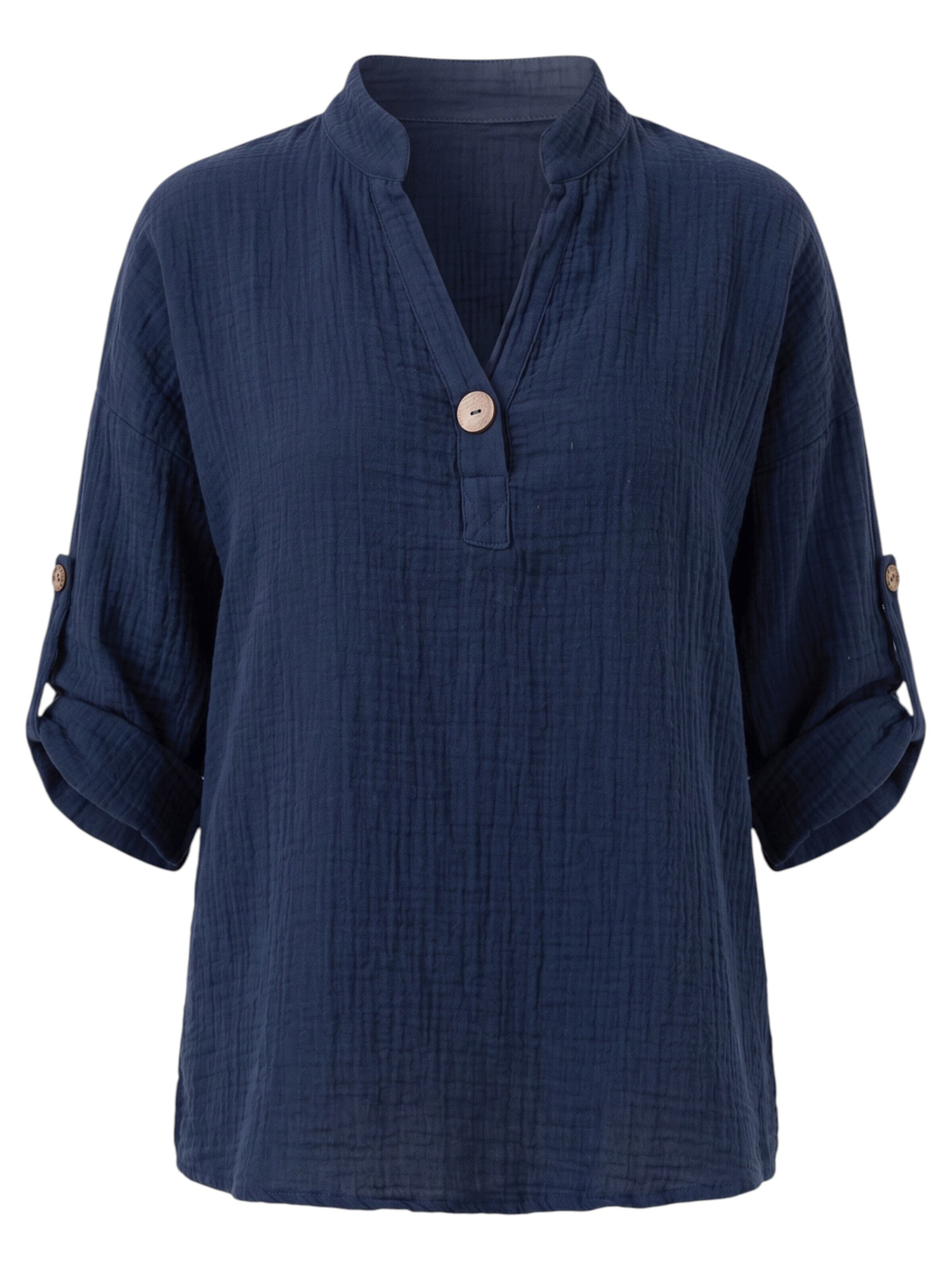 WENOR - Blusa 'LINARA' en azul: frente
