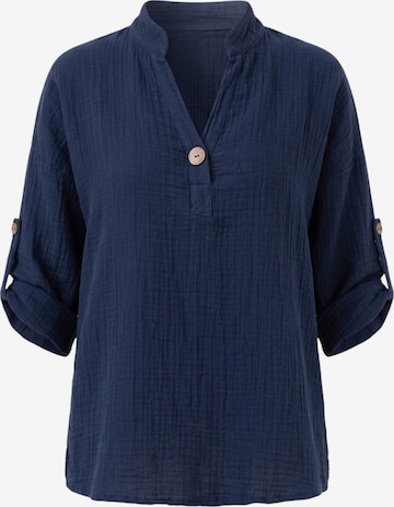 WENOR - Blusa 'LINARA' en azul: frente